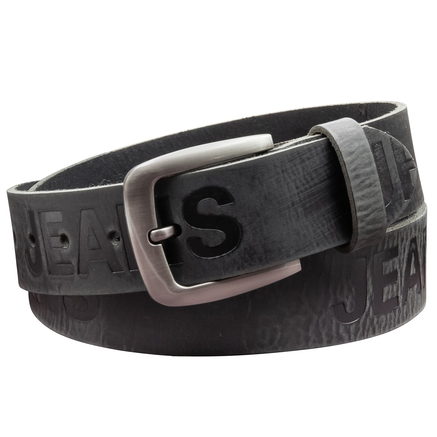 40 mm Gürtel Aufruck Leder Modell EH524-AD-Schwarz
