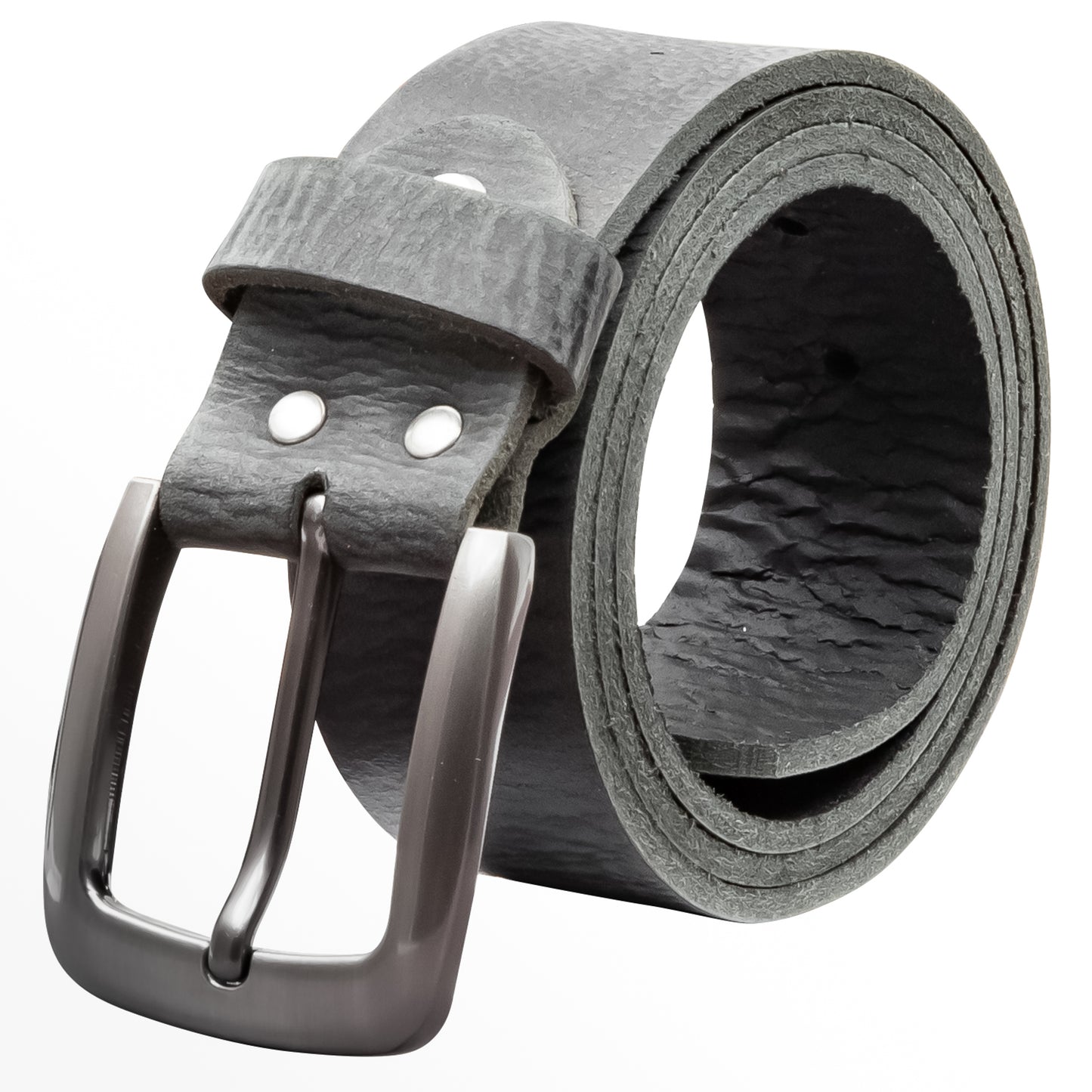 40 mm Gürtel Geschliffenes Leder Modell EH524-GE-Schwarz