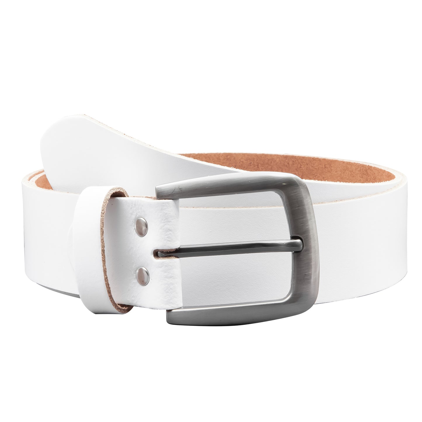 40 mm Gürtel Spaltleder Modell EH524-SL-Weiss