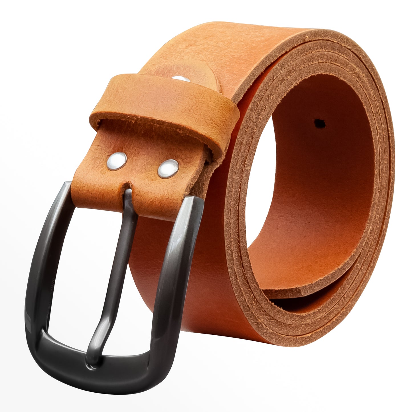 40 mm Gürtel Geschliffenes Leder Modell EH525-GE-Cognac