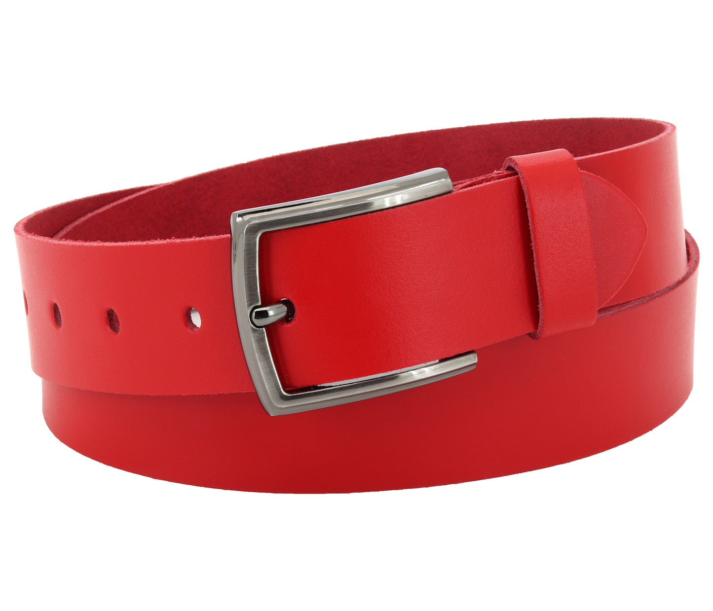 40 mm Gürtel Spaltleder Modell EH526-SL-Rot