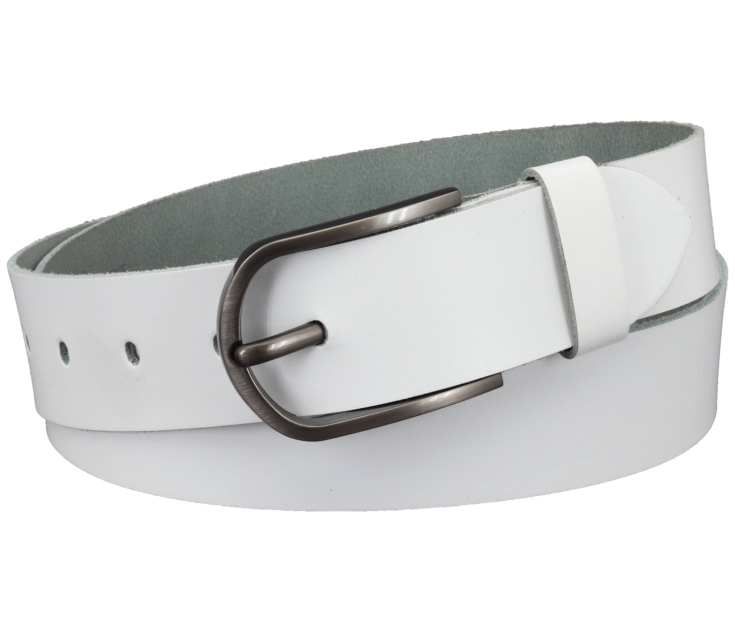 40 mm Gürtel Spaltleder Modell EH527-SL-Weiss