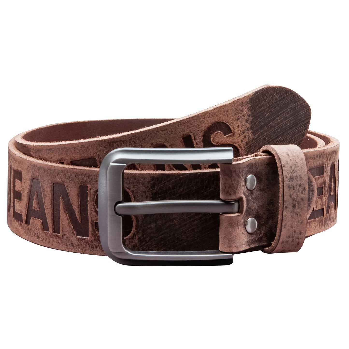 40 mm Gürtel Aufruck Leder Modell EH55-AD-Dunkelbraun