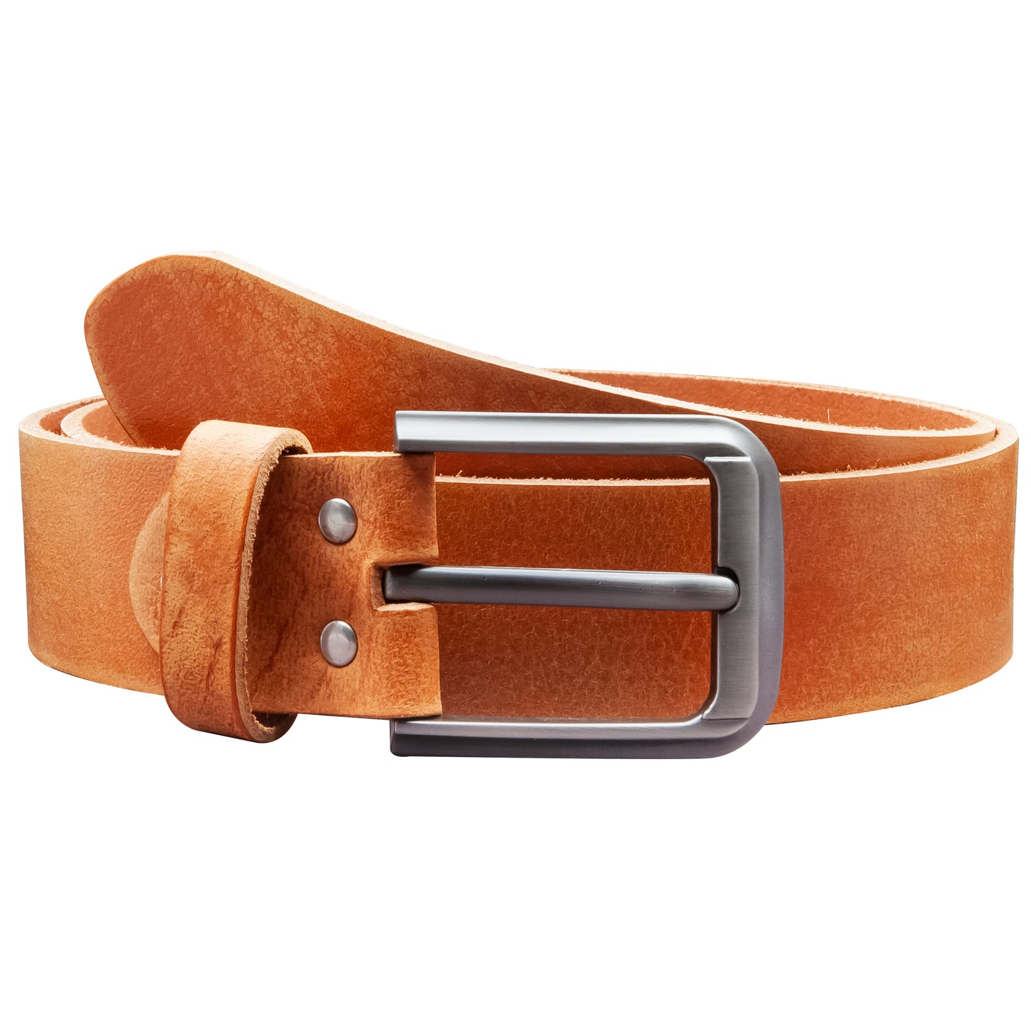 40 mm Gürtel Geschliffenes Leder Modell EH55-GE-Cognac