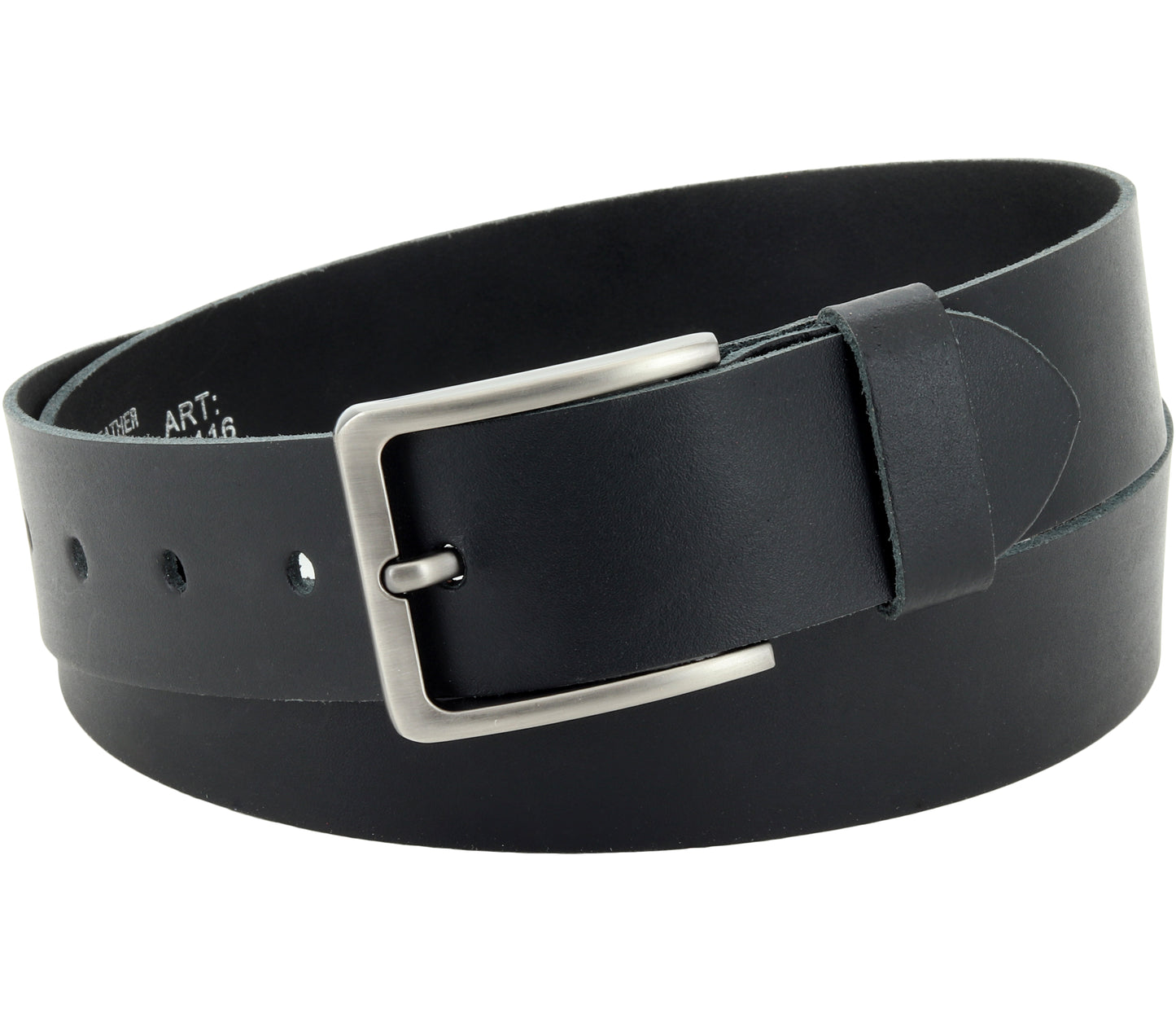 40 mm Gürtel Spaltleder Modell EH550-SL-Schwarz