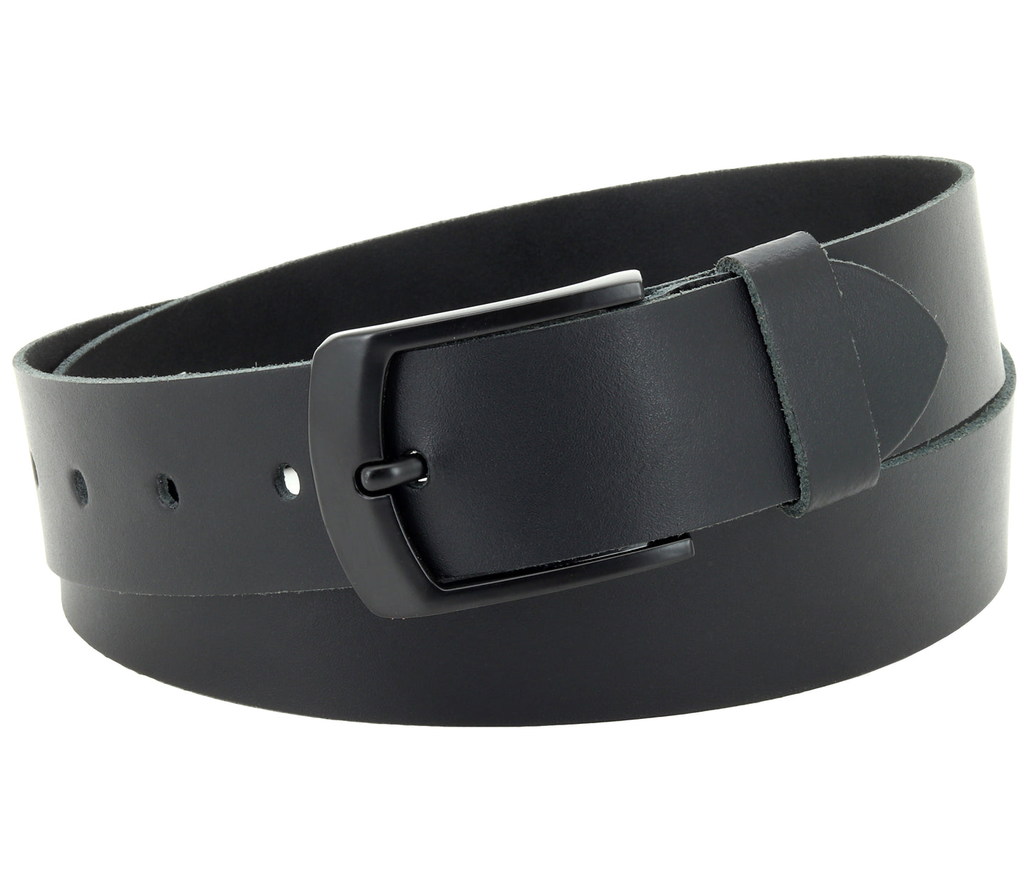 40 mm Gürtel Spaltleder Modell EH558-SL-Schwarz