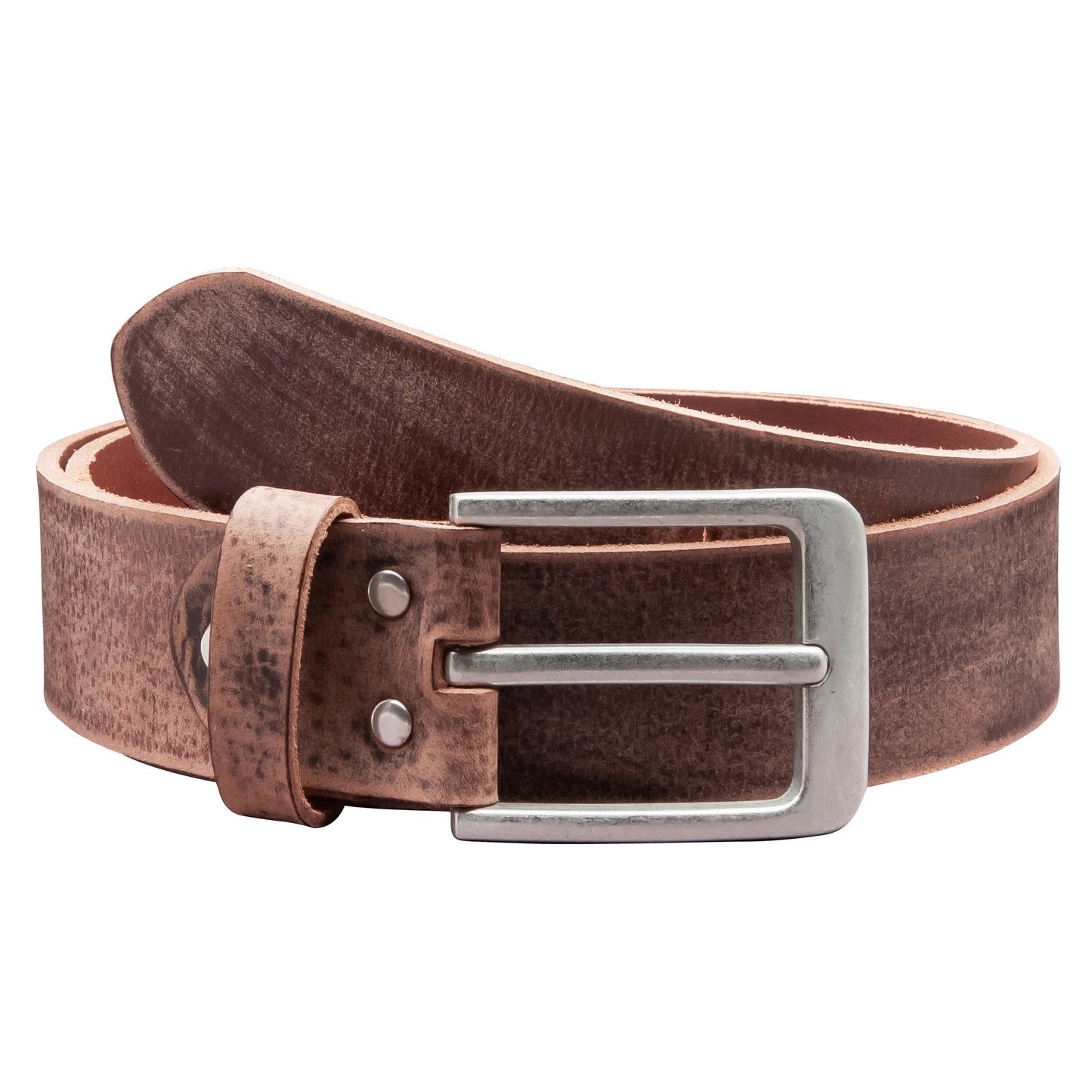 40 mm Gürtel Geschliffenes Leder Modell EH56-GE-Dunkelbraun