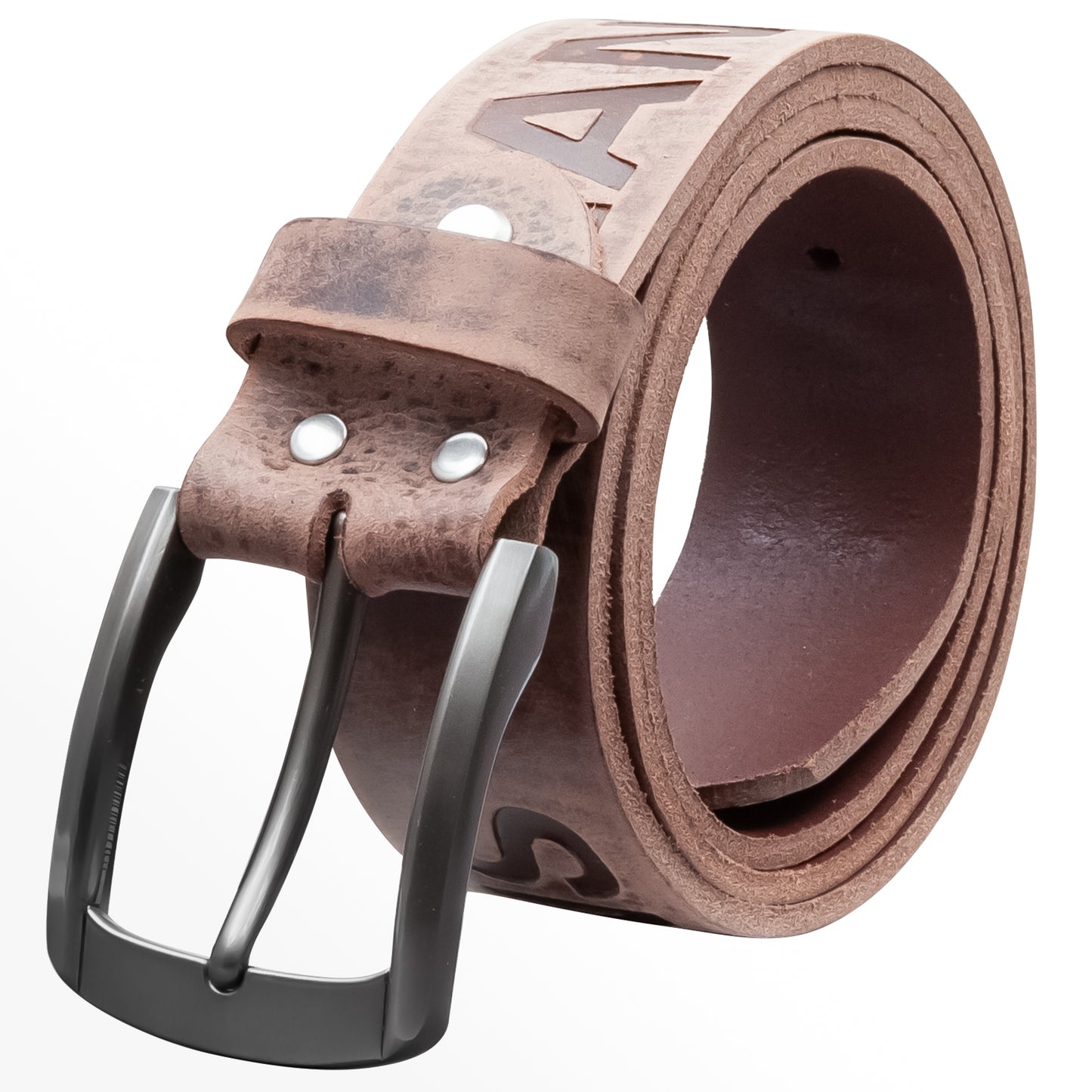 40 mm Gürtel Aufruck Leder Modell EH560-AD-Dunkelbraun