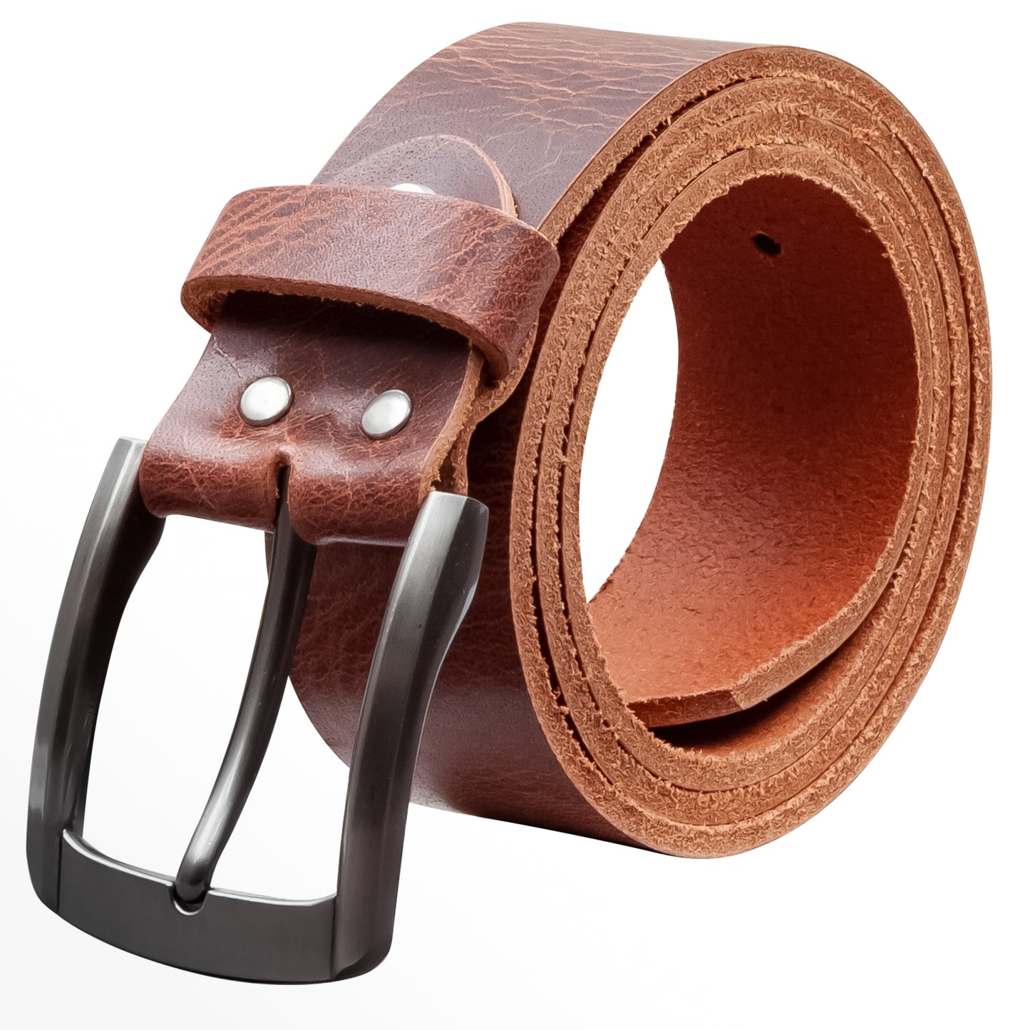 40 mm Gürtel Rustikales Leder Modell EH560-RL-Dunkelbraun