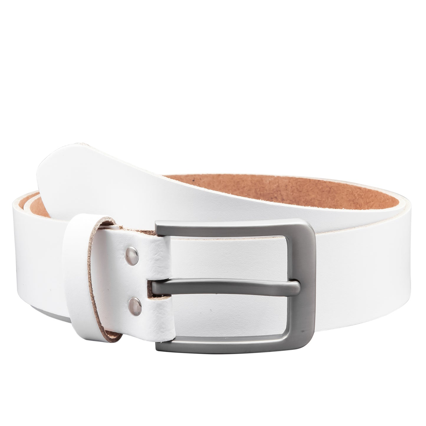 40 mm Gürtel Spaltleder Modell EH565-SL-Weiss