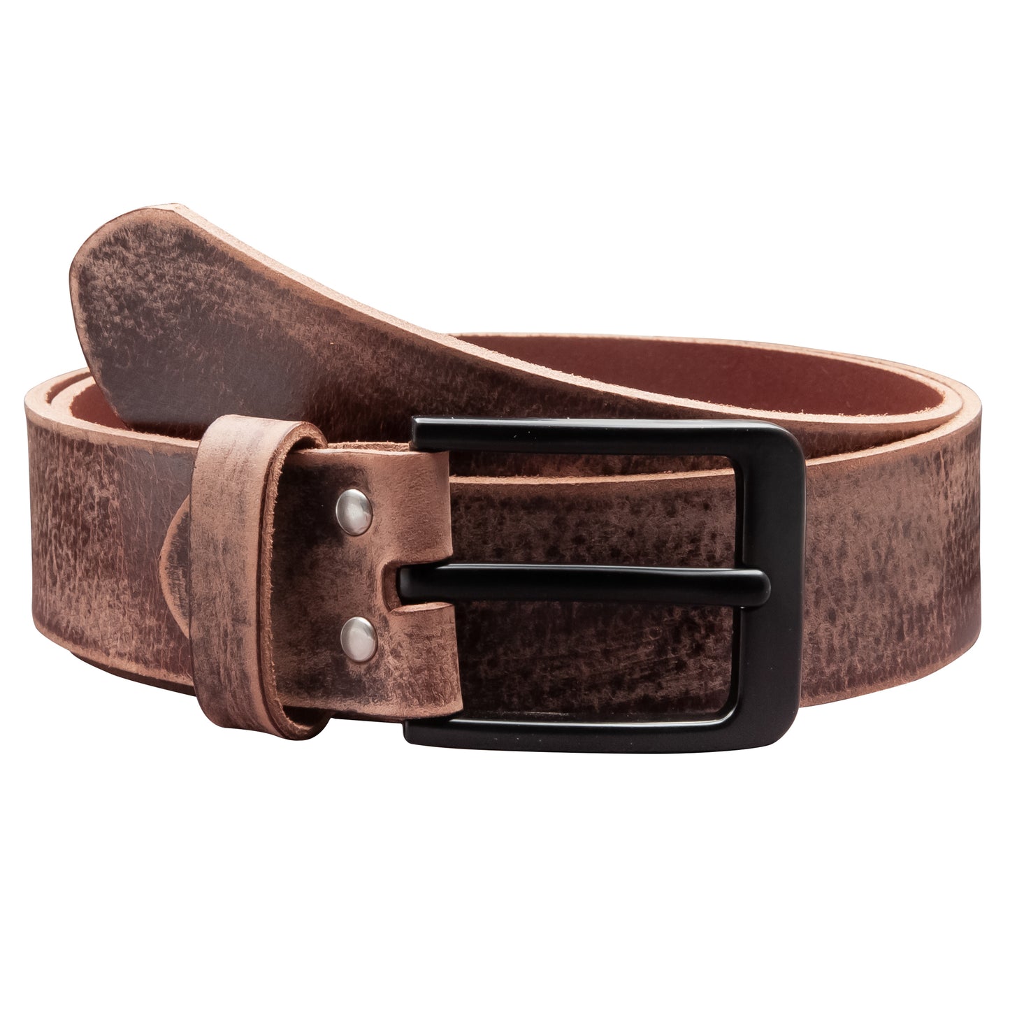 40 mm Gürtel Geschliffenes Leder Modell EH57-GE-Dunkelbraun