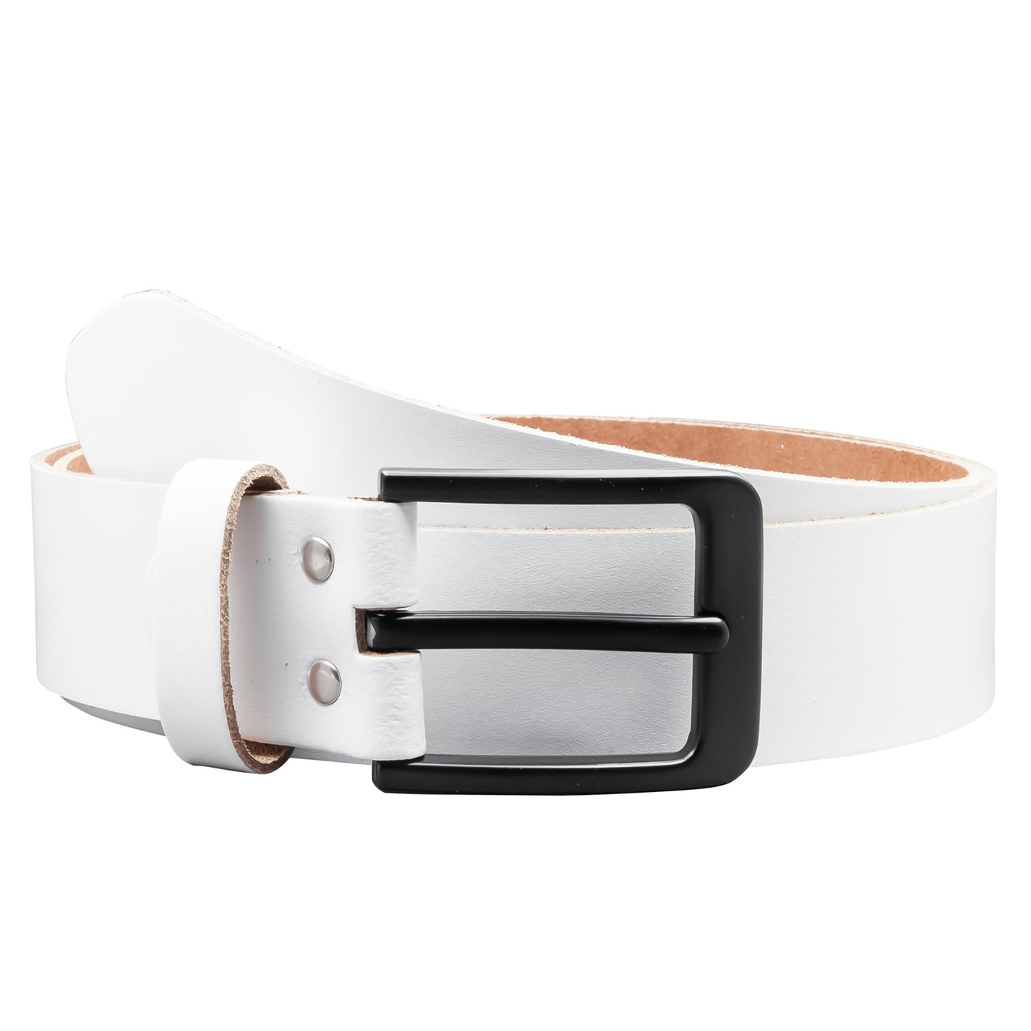 40 mm Gürtel Spaltleder Modell EH57-SL-Weiss