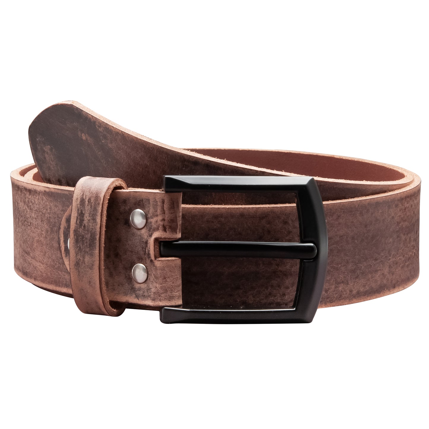 40 mm Gürtel Geschliffenes Leder Modell EH59-GE-Dunkelbraun