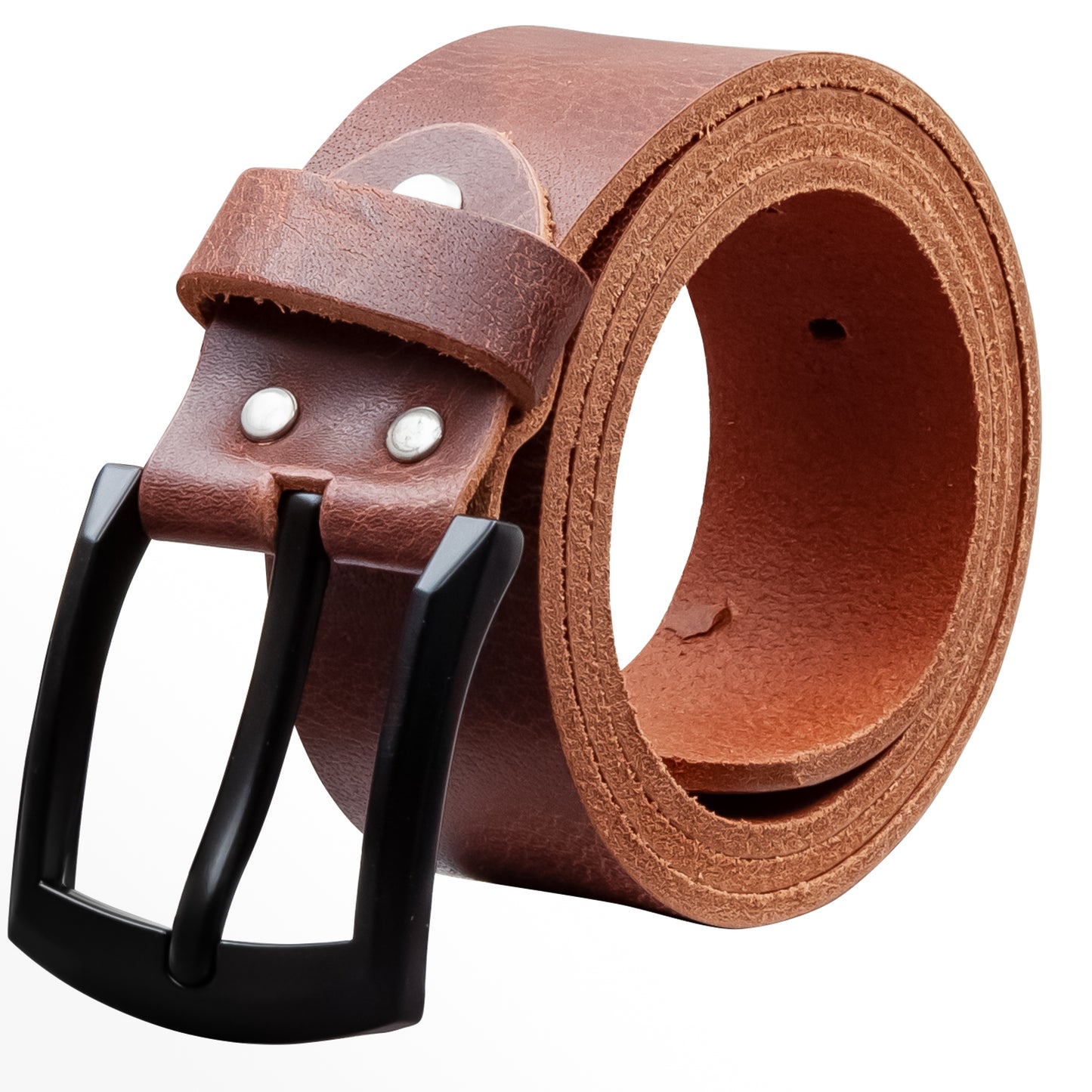 40 mm Gürtel Rustikales Leder Modell EH59-RL-Dunkelbraun