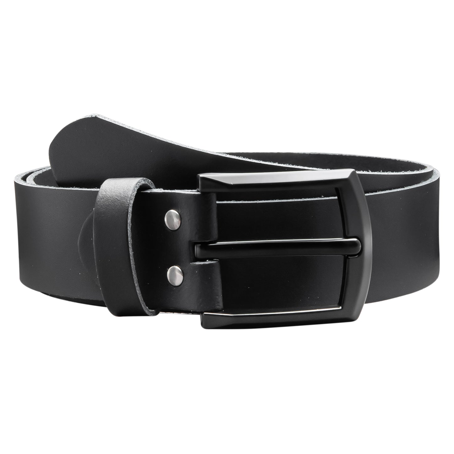 40 mm Gürtel Spaltleder Modell EH59-SL-Schwarz