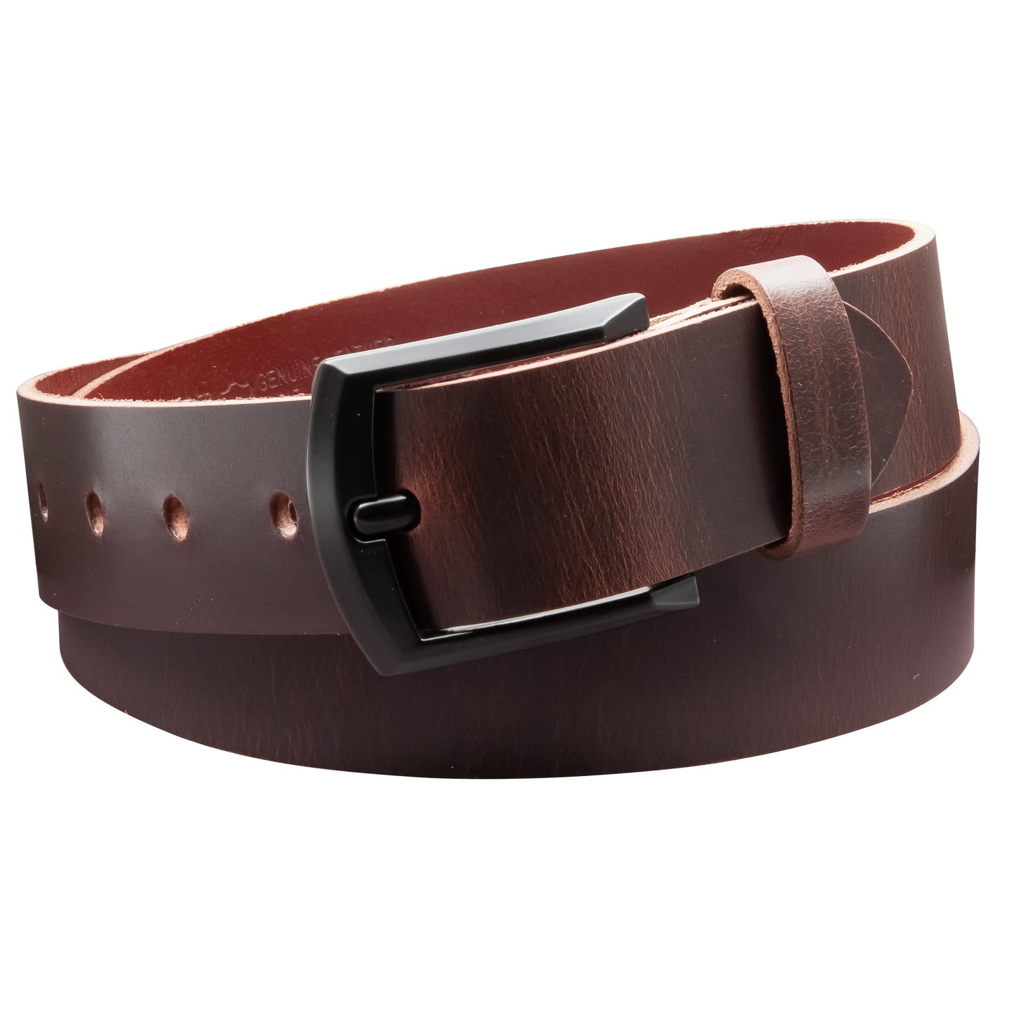 40 mm Gürtel Vollleder Modell EH59-VL-Dunkelbraun