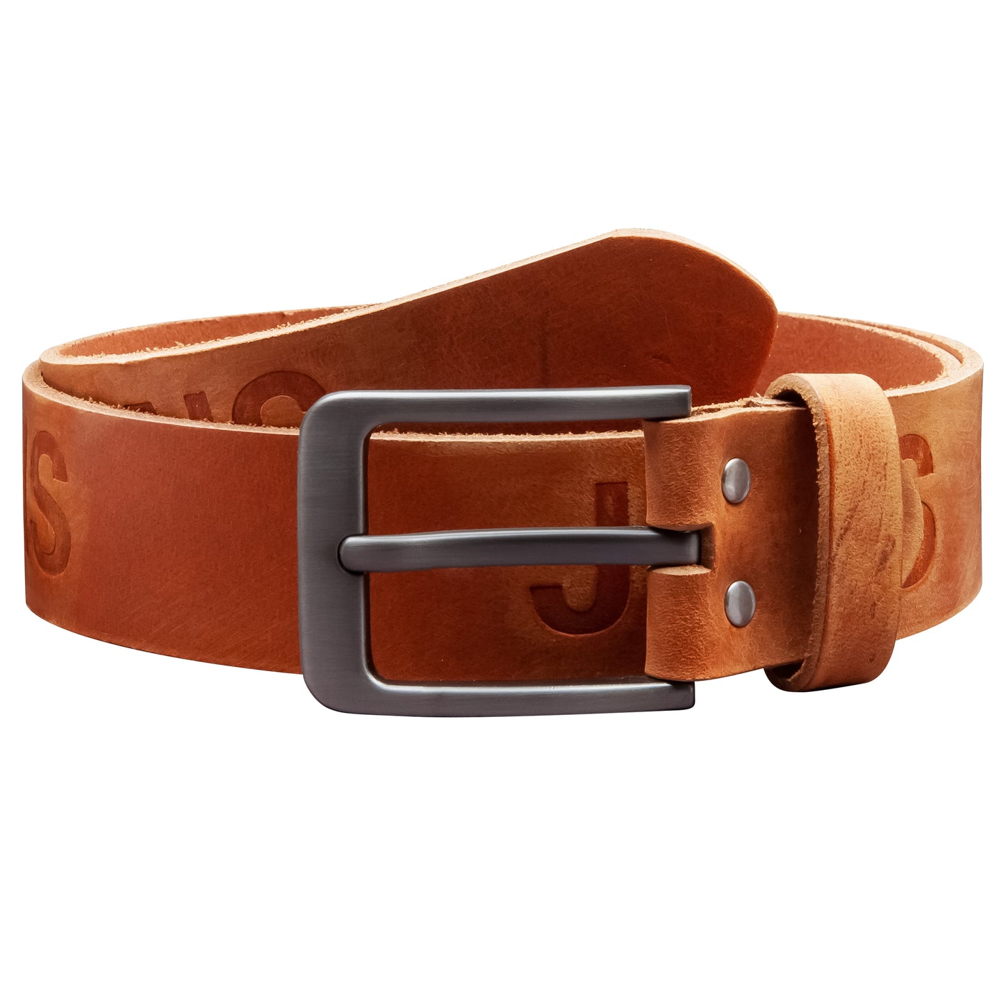 40 mm Gürtel Aufruck Leder Modell EH565-AD-Cognac